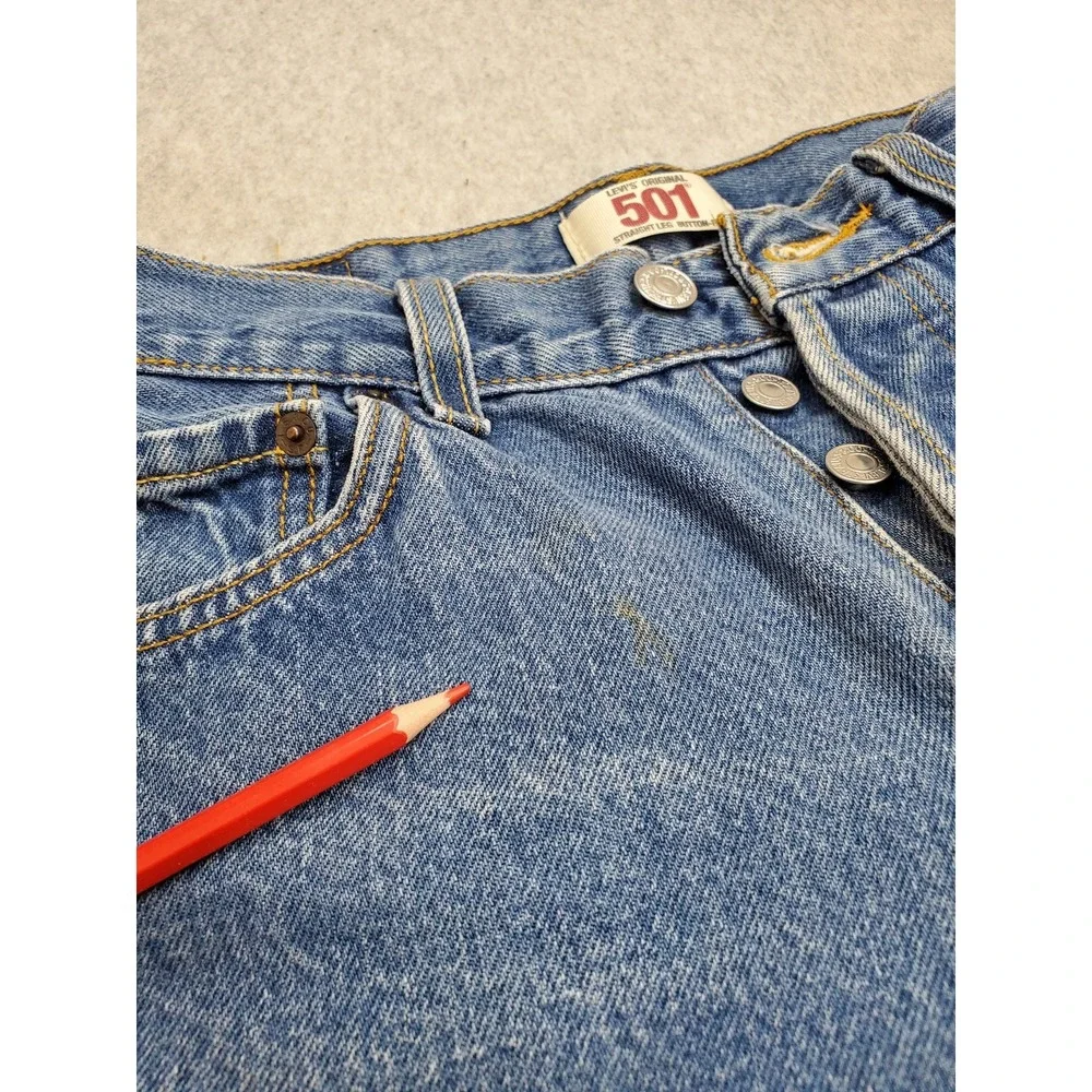 VINTAGE Levi's 501 Men Jeans 30X30 Blue Denim Original Fit Straight Y2K READ